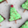 Process of making Christmas Tree Brownies with Torie & Howard Hard Candy