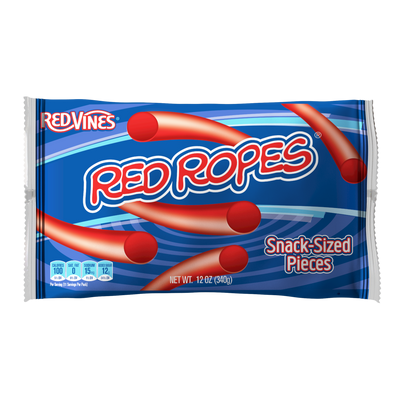 RED VINES Red Ropes Licorice Candy front of 12oz bag