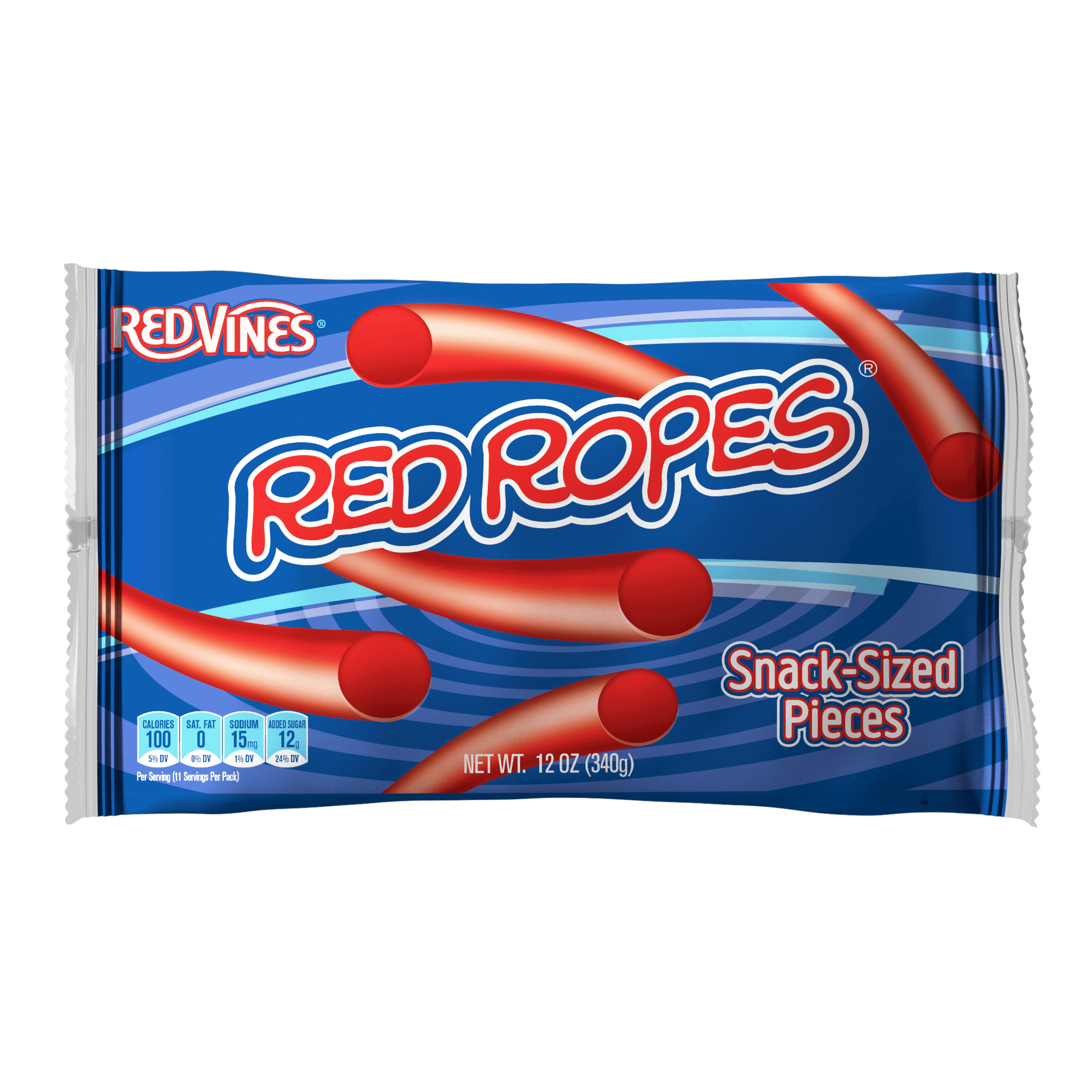 RED VINES Red Ropes Licorice Candy front of 12oz bag