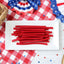Red Vines Red Ropes Licorice Candy on a picnic table with patriotic decorations