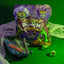 Sour Punch Individually Wrapped Halloween Candy Twists 35oz bag in a spooky scene with monster hand and eyeballs