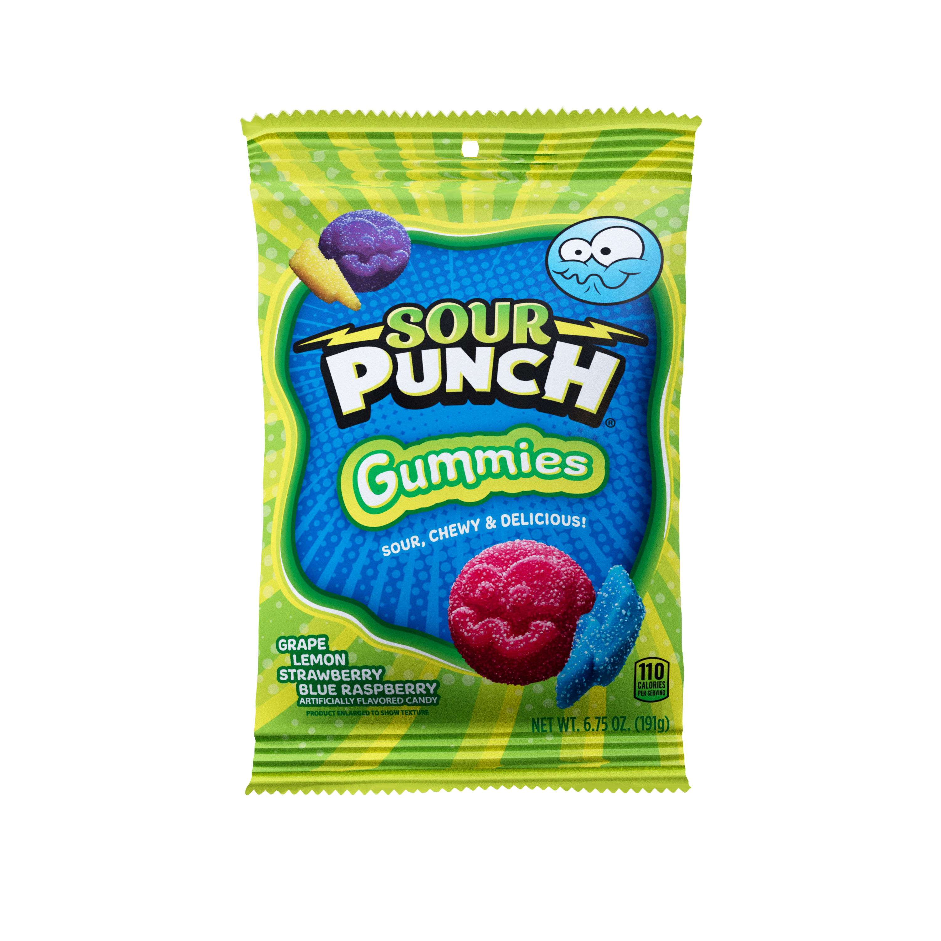 Front of Sour Punch Gummies 6.75oz bag