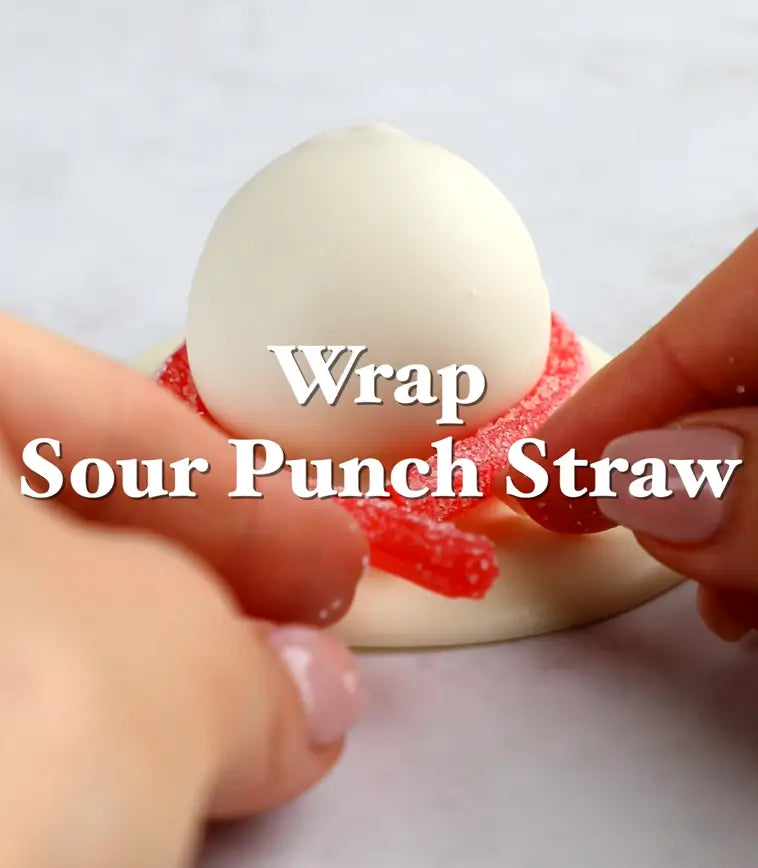 Use Sour Punch Straws to Create the Scarf
