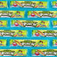 Sour Punch Rainbow Candy Straws 2oz Trays arranged horizontally on light blue background