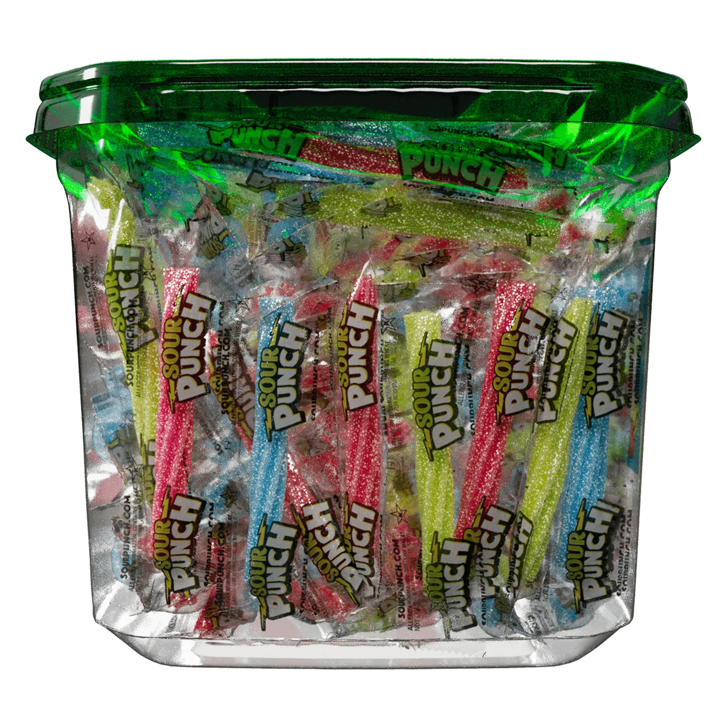 Sour Punch Individually Wrapped Twists Back of Package - Sour Twists Candy