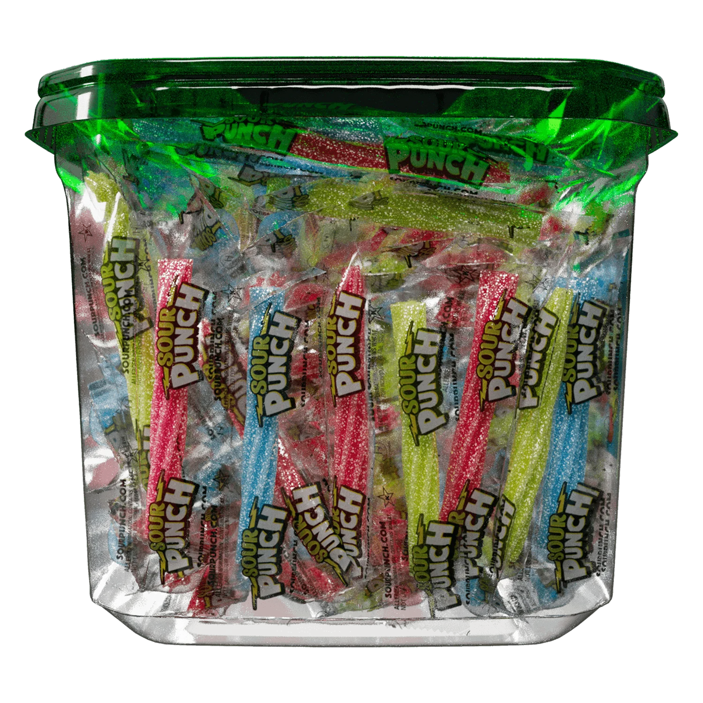 Sour Punch Individually Wrapped Twists Back of Package - Sour Twists Candy