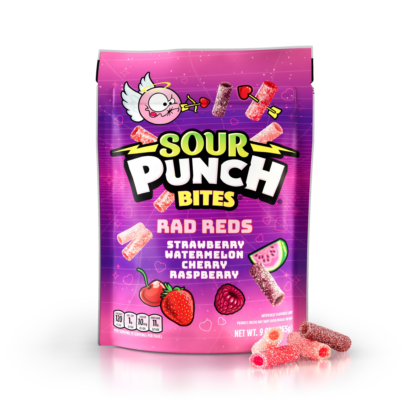 Sour Punch Rad Reds Valentines Bites 9oz Bag