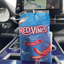 Red Vines Original Red Twisted Vines Candy 4oz Bag in a car cup holder