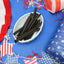 Red Vines Black Licorice Jumbo Twists in a patriotic scene with red, white and blue decorations