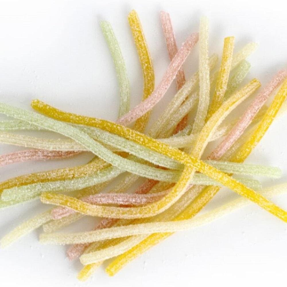Sour Punch Straws, Real Rainbow, 4oz Tray, Raw Candy Image