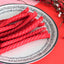 RED VINES Valentine's Day Licorice Candy Twists on a plate with Valentine's decorations