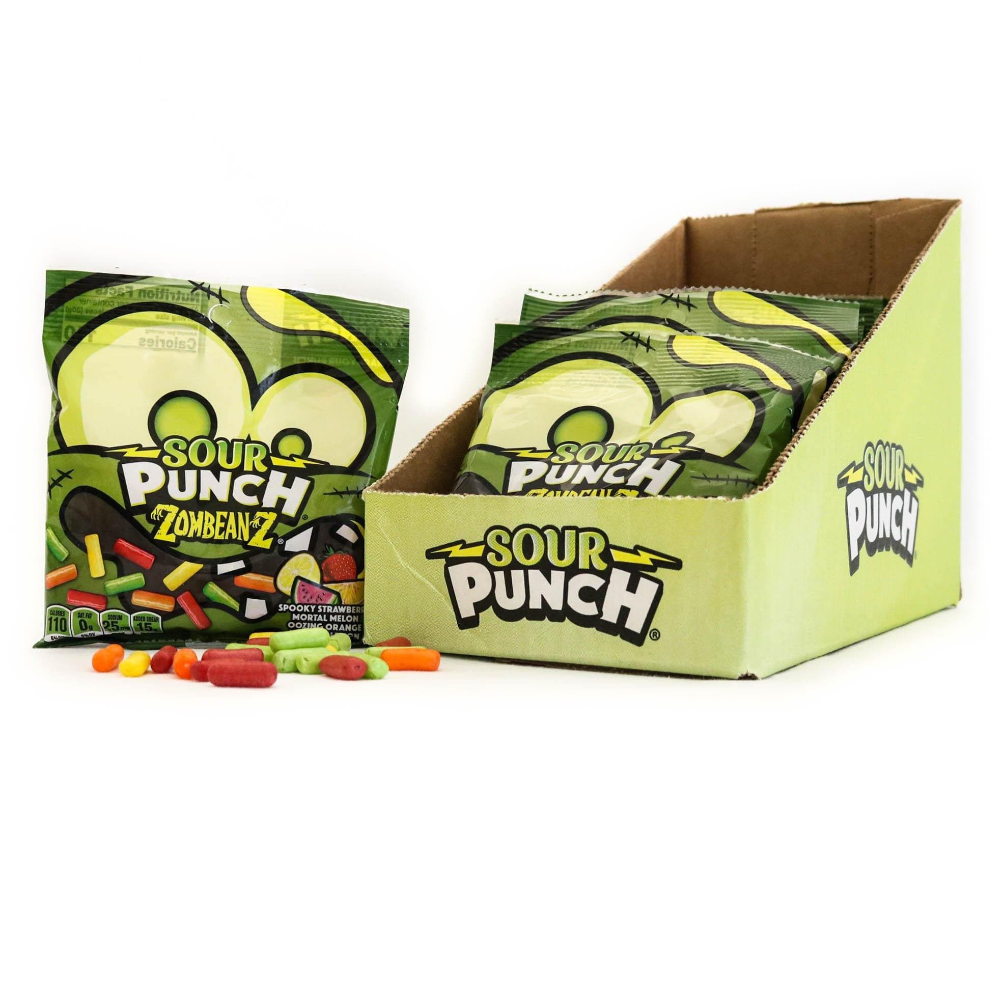 SOUR PUNCH Halloween ZomBeanz 3.5oz Bag 12 Pack - American Licorice Company