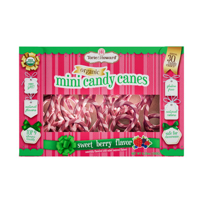 Torie & Howard Organic Mini Candy Canes - front of box