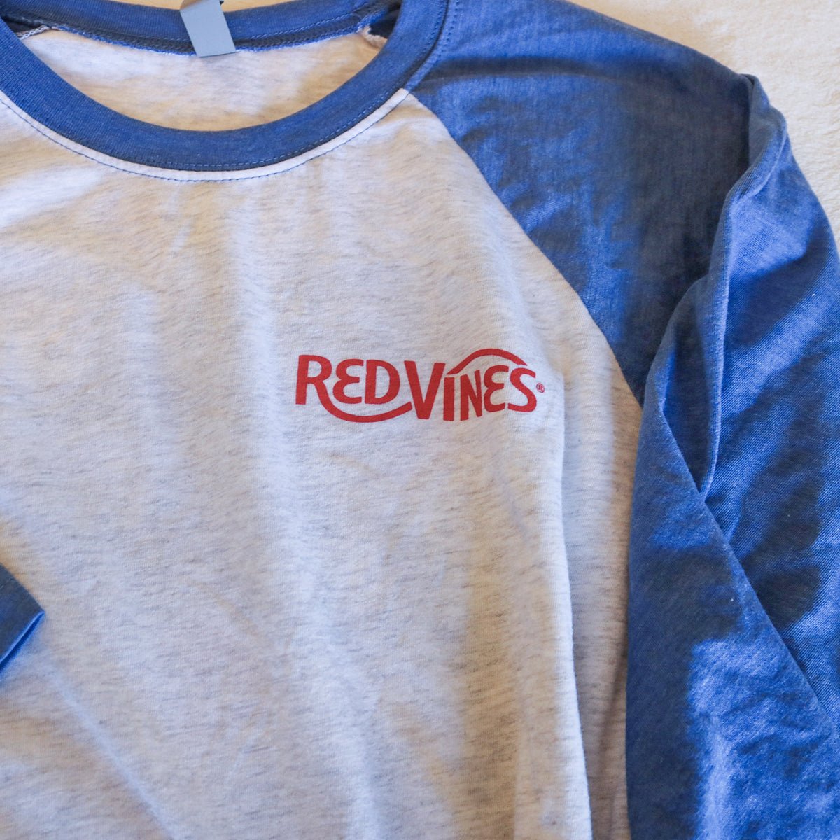 RED VINES Peace, Love & Vines T-Shirt close up of front logo