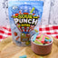 Sour Punch Assorted Americana Summer Candy Bites in a red and white candy dish
